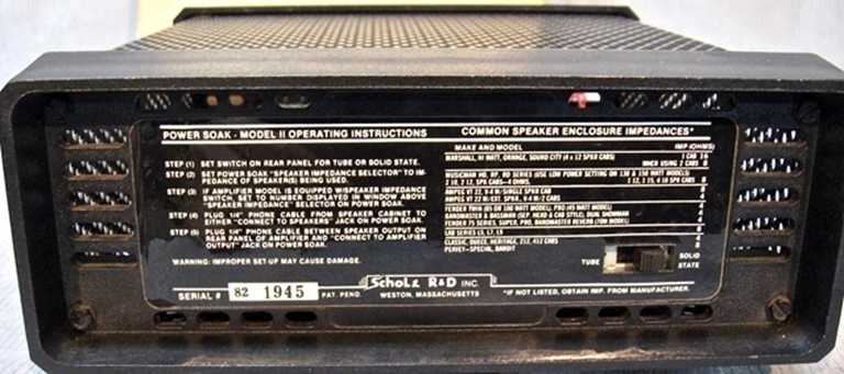 Picture of Power Soak by Tom Sholz, Model II, (sn 82 1945)