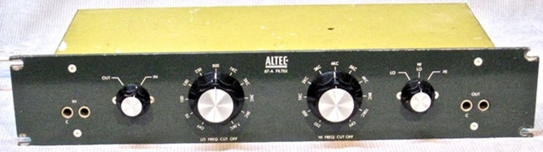 Picture of Altec Model 67A Filter, sn 391521 #113. (Altec 67-A) SOLD OUT.