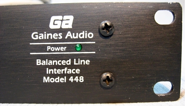 Picture of Gaines Model 448 Audio IHF to Balanced converter