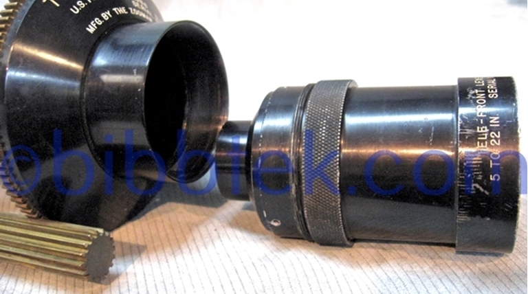 Picture of Zoomar Television Lens, by Dr. Frank Back, serial number 40.