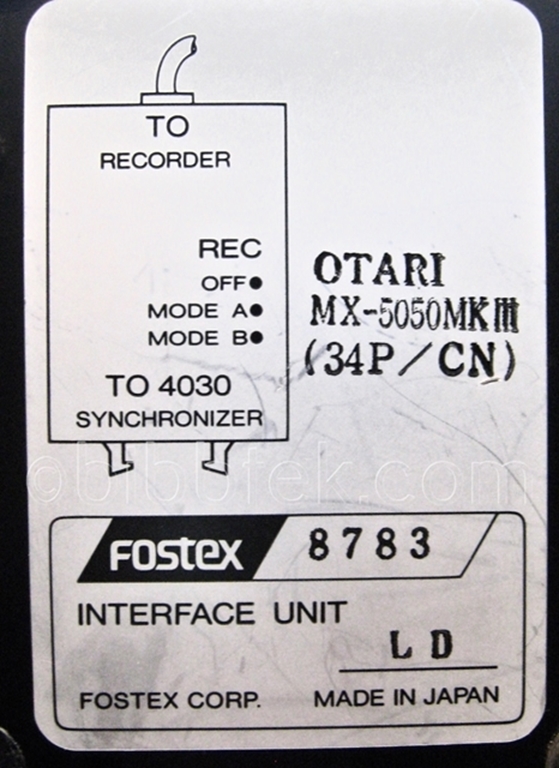 Picture of Fostex 8783 Synchronizer Interface for Otari MX5050-8 track