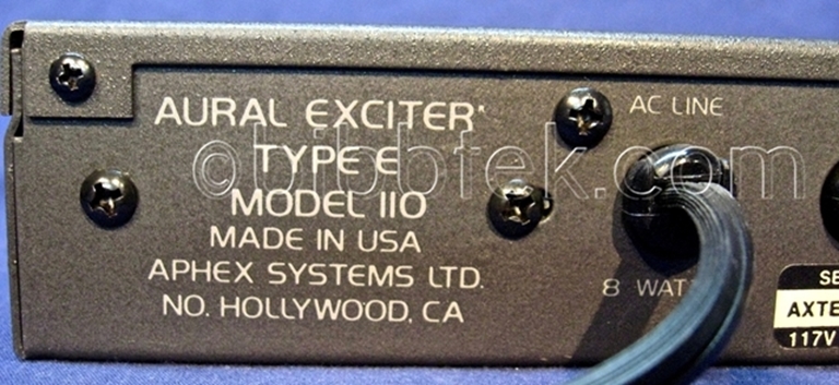 Picture of Aphex Aural Exciter, Model 110, Type E. sn02158