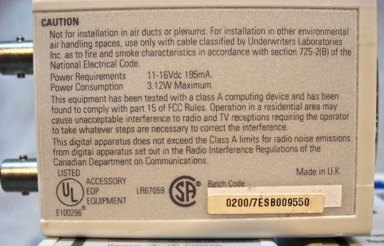 Picture of 3Com Isolan Fiber Optic Transceiver. 1680-5