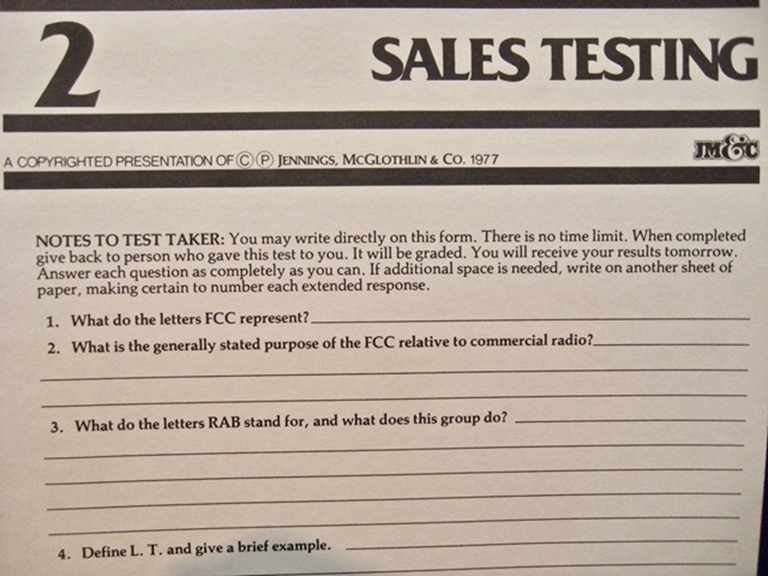 Picture of JM&C "How To Sell Radio" 1977