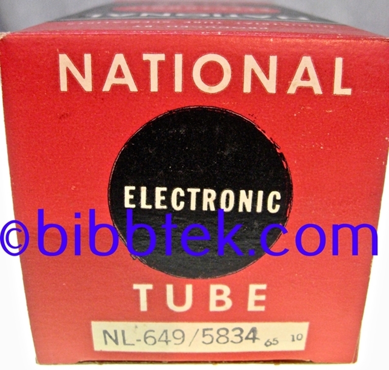 Picture of National Electronics NL-649/5834 Tube, NOS