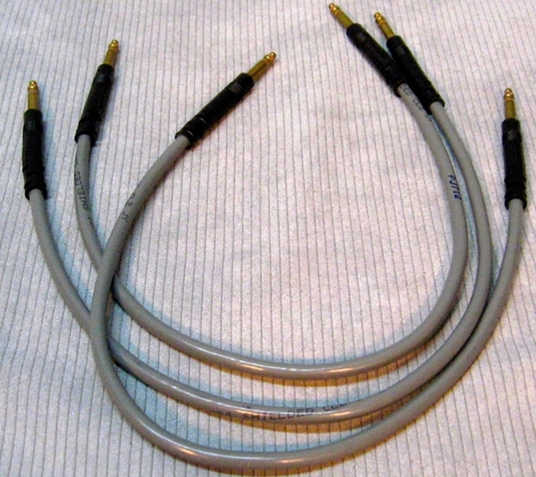 Picture of ADC PJ713 Grey TT (Bantam) BRASS Patch Cables