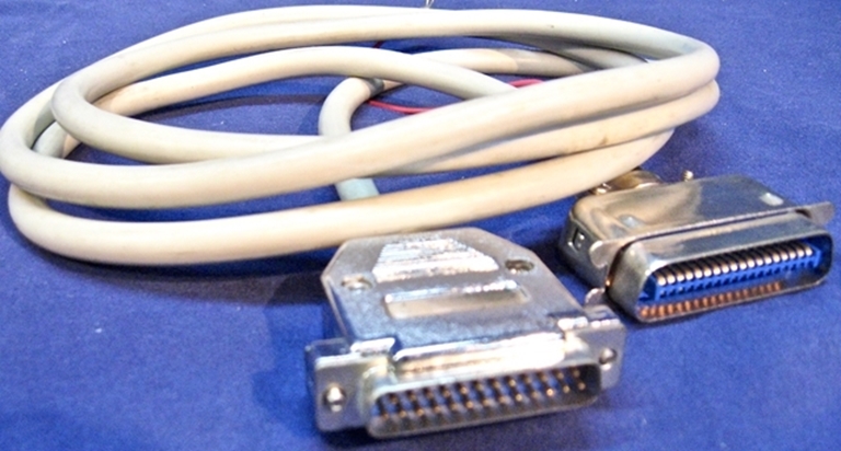 Picture of Centronics 36 to DB25 Cables, Gold flashed.