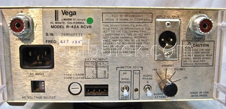 Picture of Vega R-42 A Pro Plus Diversity Receiver Dynex III  sn7490DIII