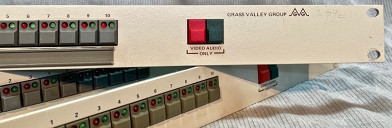 Picture of Grass Valley Group TEN-X-L Control panel only.