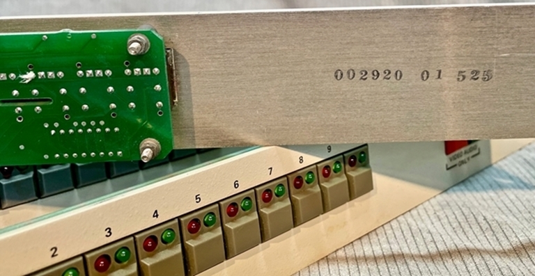 Picture of Grass Valley Group TEN-X-L Control panel only.