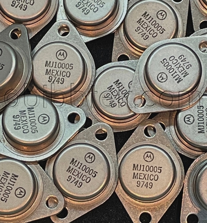 Picture of Motorola  MJ10005 Transistors, NOS. price per pair.