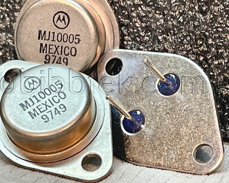 Picture of Motorola  MJ10005 Transistors, NOS. price per pair.