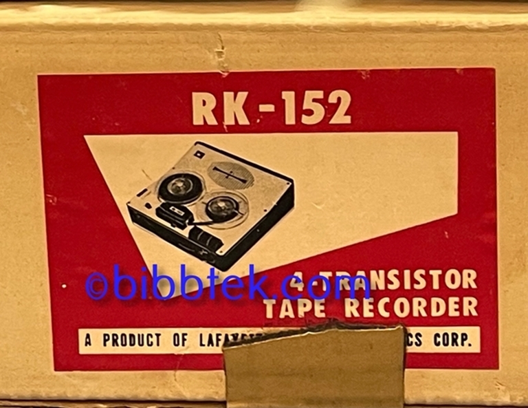 Picture of Lafayette R-K152 4 Transistor Reel to Reel.