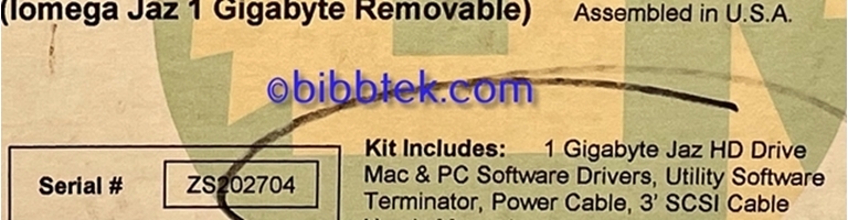 Picture of Glyph IMPROV 1 Gig Jaz drive, in original box, no disks.