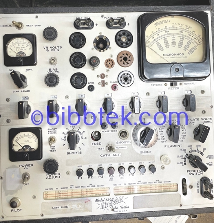Picture of Hickok 539B Tube tester, sn152 1031 SOLD OUT