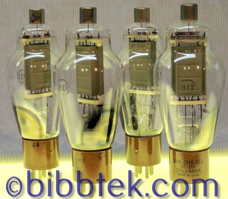 Picture of JAN CHS 811, VT-217 tubes, Sylvania, NOS. SOLD OUT.