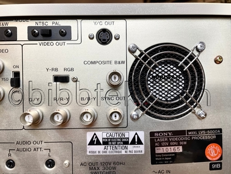 Picture of Sony LVR5000 Laser DIsk recording system with Blank  Media.