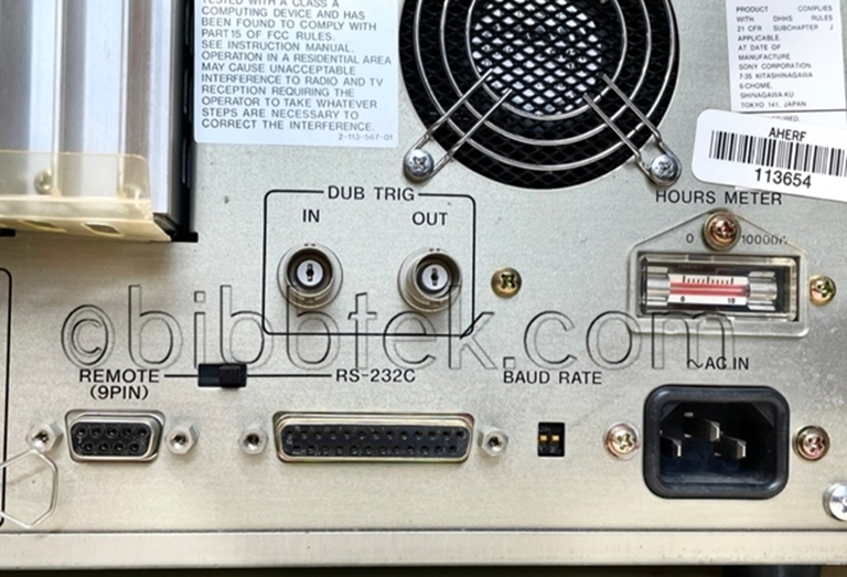Picture of Sony LVR5000 Laser DIsk recording system with Blank  Media.