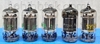 Picture of SYLVANIA 12AX7 vacuum tubes (5), used, tested. SOLD.