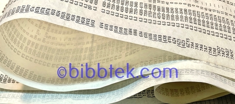 Picture of HIckok Roll Chart models 752-752A