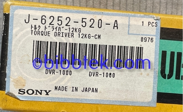 Picture of Sony VTR  Alignment Tools, over 40 items.
