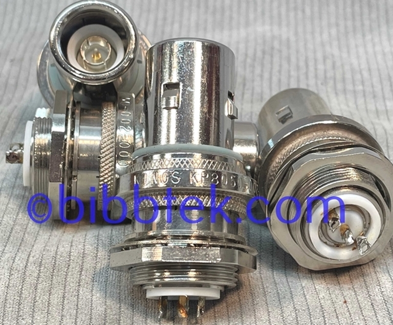 Picture of Kings KP8050-002-000, Triax Bulkhead connectors, Used, Excellent condition.