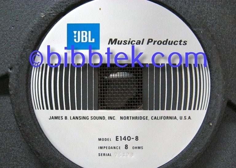 Picture of JBL E140-8 15" Bass Driver, sn 75128 SOLD OUT