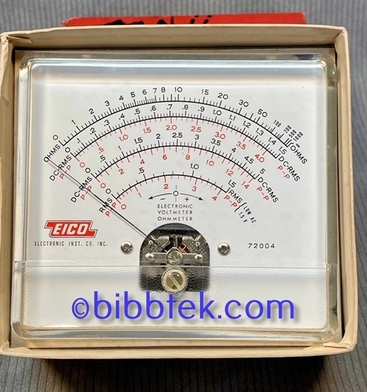 Picture of Eico Meter 72004, NOS, for Volt-Ohmmeter