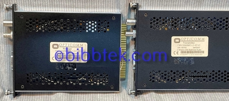 Picture of Opticomm FMV type Transmitter and Receivers, set of 4.