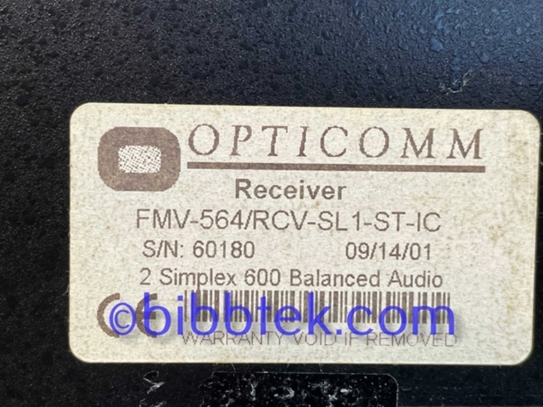 Picture of Opticomm FMV type Transmitter and Receivers, set of 4.