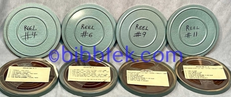 Picture of Jepalana Studio Masters,  35 7" reels from Associated Recording Studios. SOLD OUT.