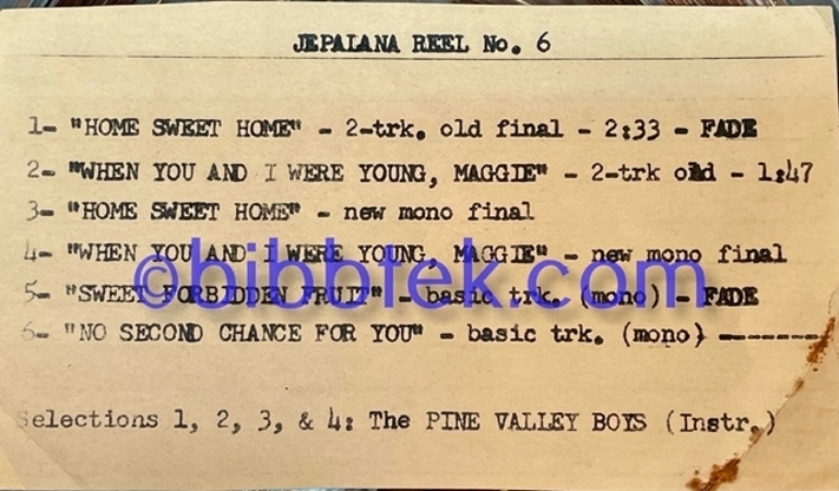 Picture of Jepalana Studio Masters,  35 7" reels from Associated Recording Studios. SOLD OUT.