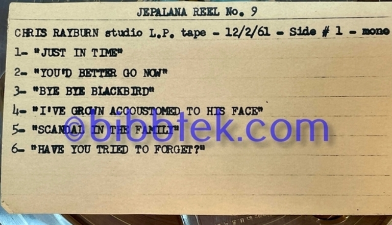 Picture of Jepalana Studio Masters,  35 7" reels from Associated Recording Studios. SOLD OUT.