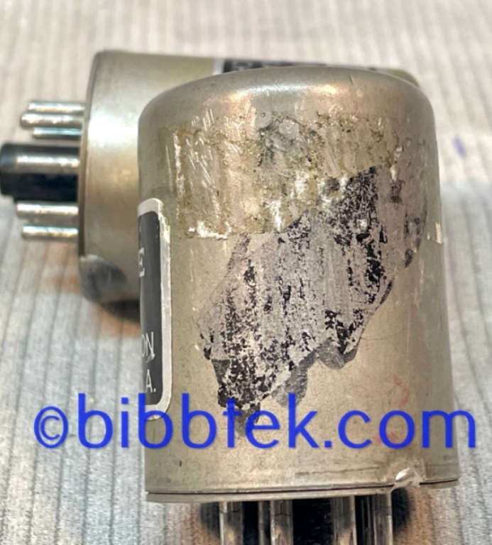 Picture of Dukane Model 3A55 MIc input transformer, for Dukane 1E460A tube amplifier.