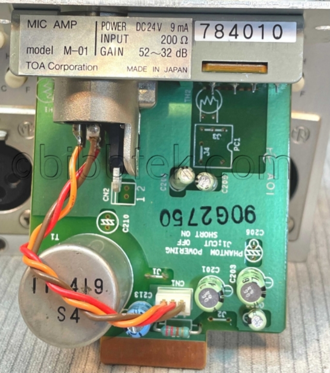 Picture of TOA Model M-01 Microphone Input Modules