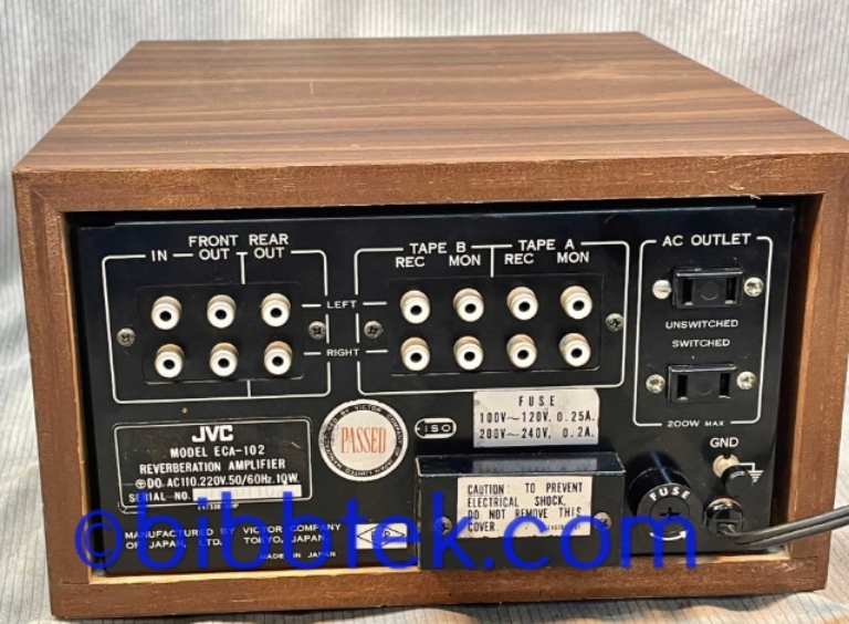 Picture of JVC ECA 102 Reverb unit, "Radar Screen reverberation amplifier".