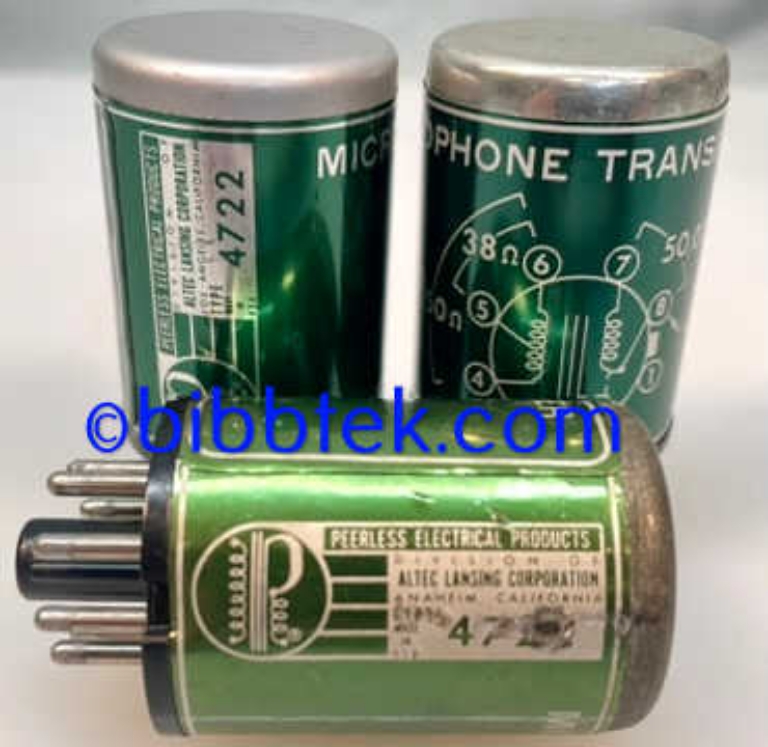 Picture of Altec/Peerless 4722 Mic  Input Transformer, 150Ω to 50KΩ.