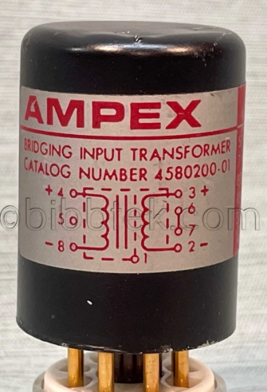 Picture of Ampex Balanced Matching Input transformer pn 4580200-01.