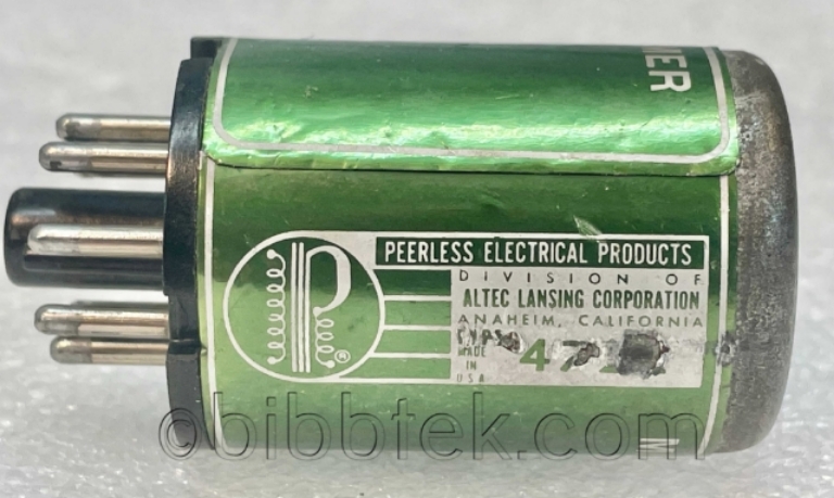 Picture of Altec/Peerless 4722 Mic  Input Transformer, 150Ω to 50KΩ.